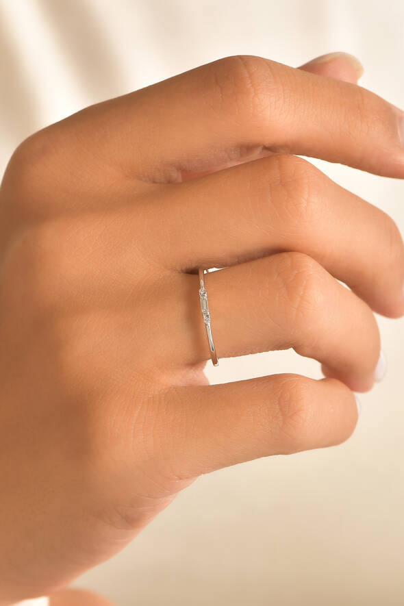 0.05 Karat Pırlanta Yüzük - 3