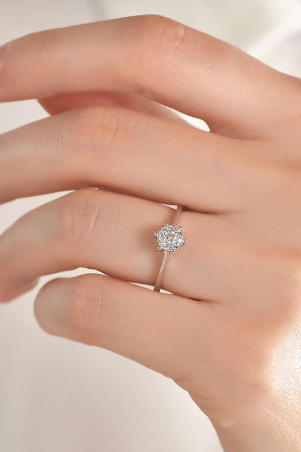 0.12 Karat Pırlanta Yüzük - 2