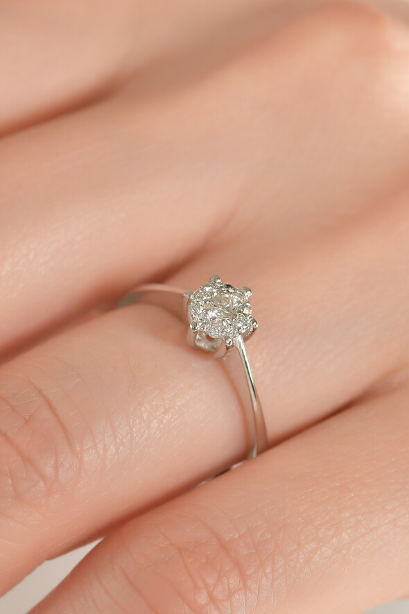 0.12 Karat Pırlanta Yüzük - 3