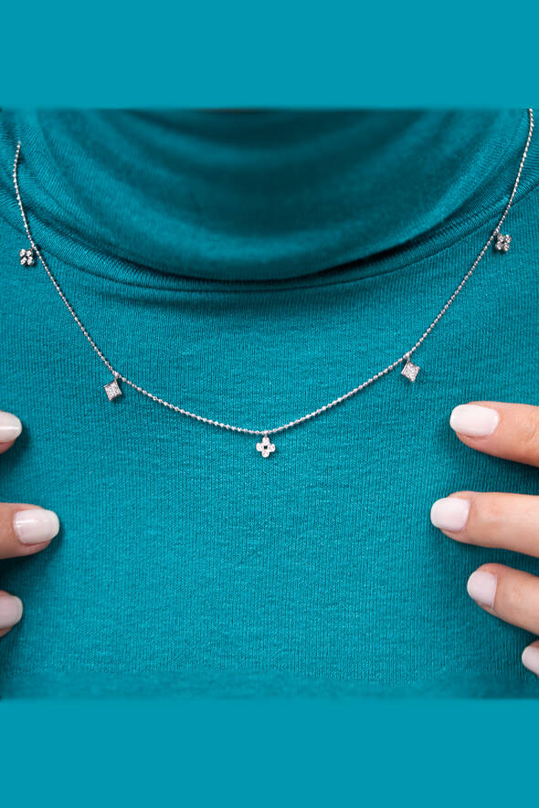 0,17 Karat Pırlanta Kolye - 1