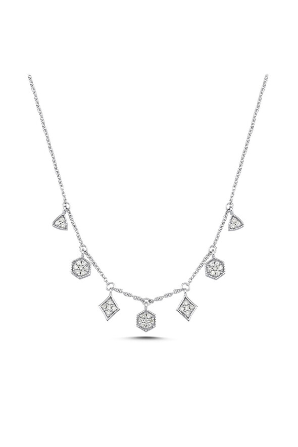 0.19 Karat Pırlanta Kolye - 