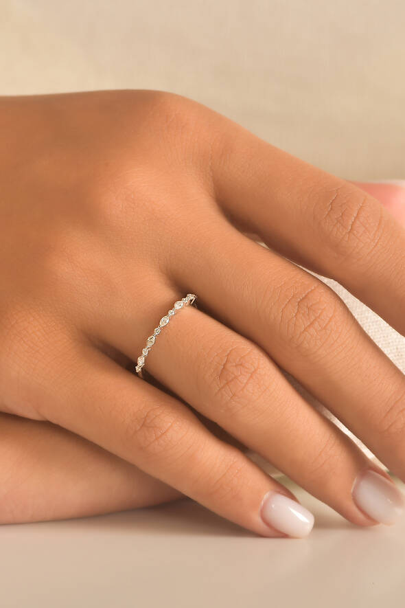 0.19 Karat Pırlanta Yüzük - 3