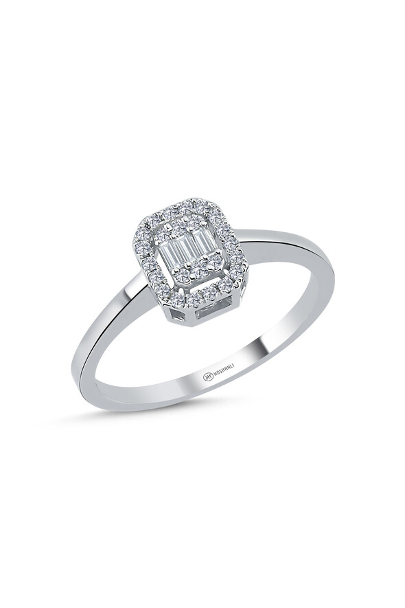 0.20 Karat Pırlanta Baget - 