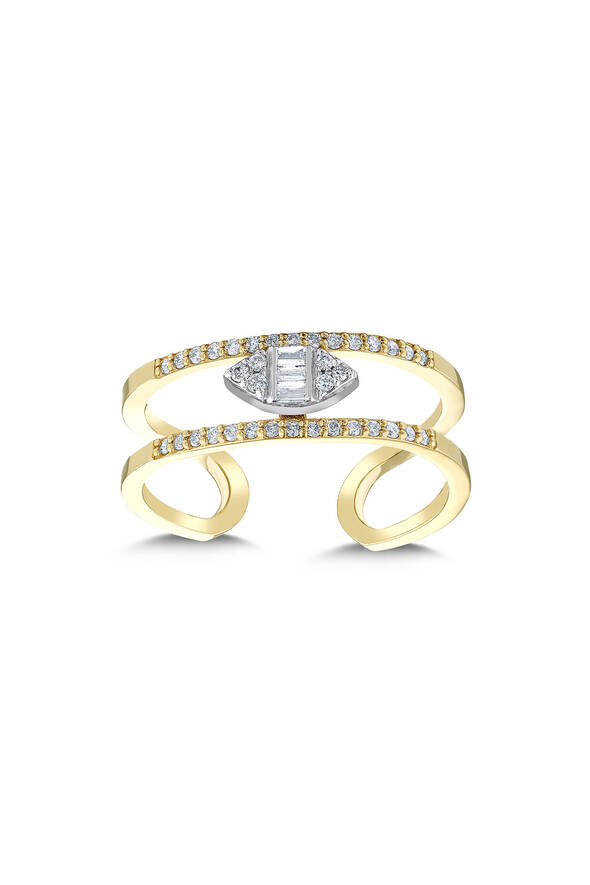 0.23 Karat Pırlanta Tasarım Yüzük - 1