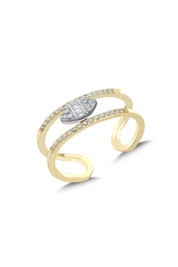 0.23 Karat Pırlanta Tasarım Yüzük - 2