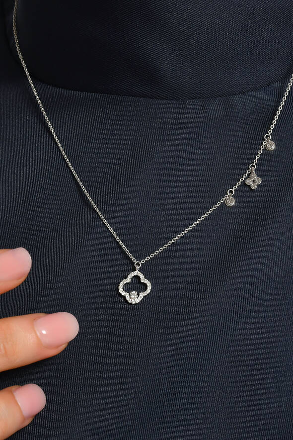 0.24 Karat Pırlanta Kolye - 2