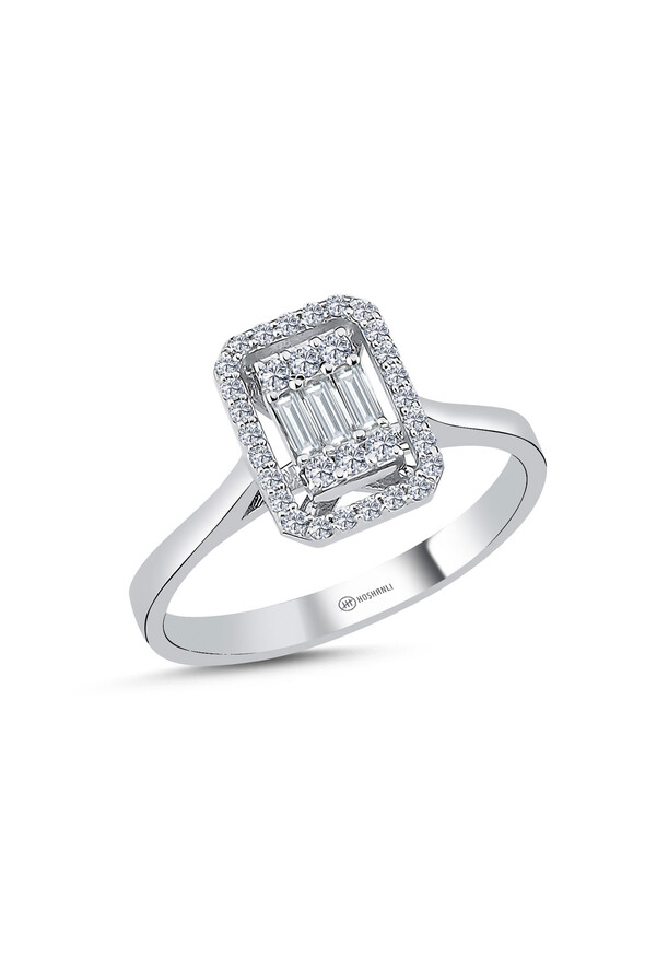 0.28 Karat Pırlanta Baget - 