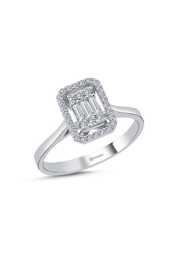 0.28 Karat Pırlanta Baget - 1