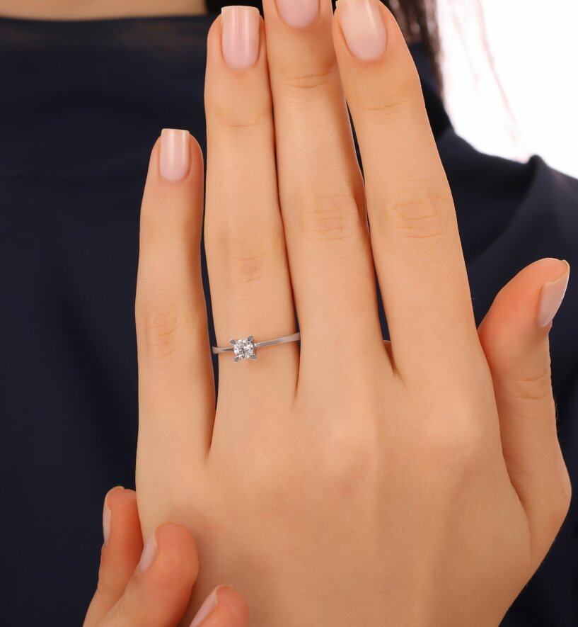 0.30 Karat Pırlanta Tektaş - 2