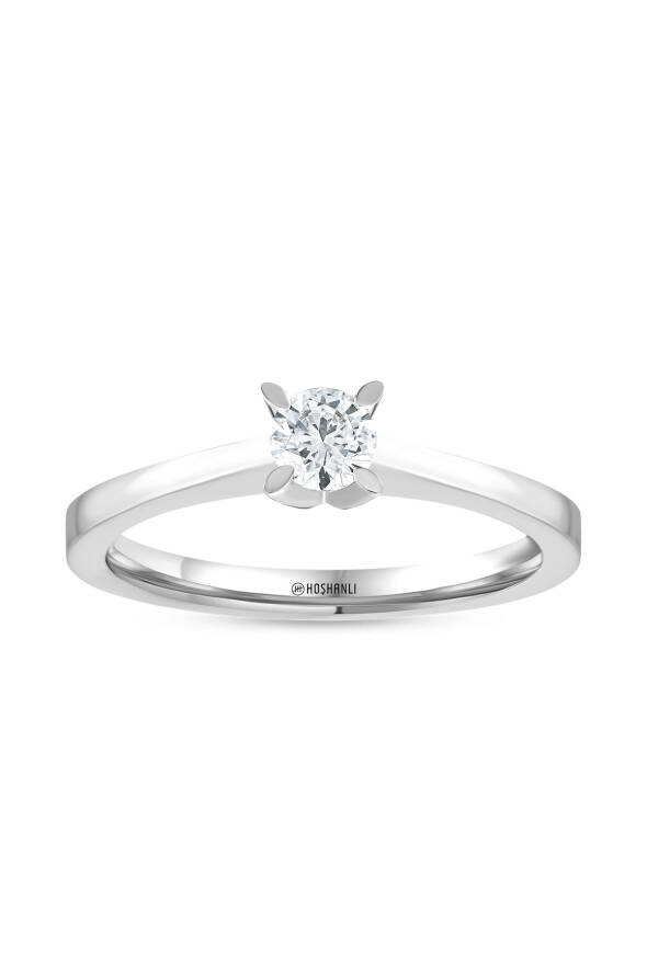 0.30 Karat Pırlanta Tektaş Yüzük - 1