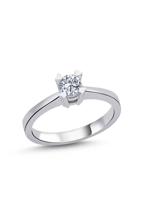 0.30 Karat Pırlanta Tektaş Yüzük - 1