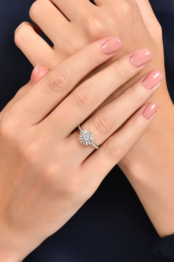 0.36 Karat Pırlanta Güneş Yüzük - 2