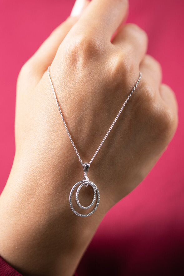 0,36 Karat Pırlanta Kolye - 