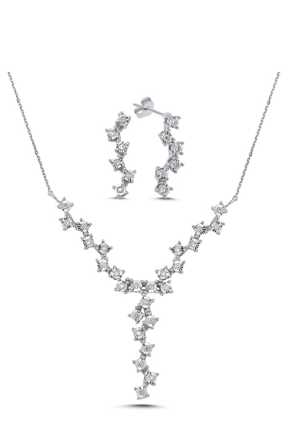 0.48 Karat Pırlanta İkili Set - 1