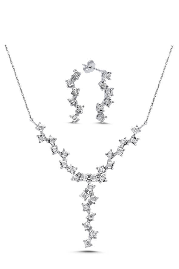 0.48 Karat Pırlanta İkili Set - 1