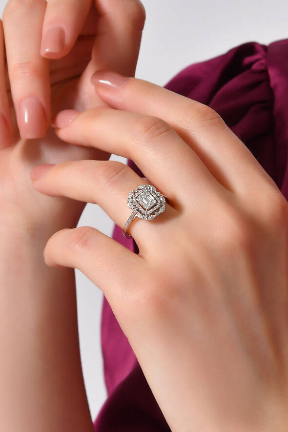 0.60 Karat Pırlanta Özel Tasarım Yüzük - 2