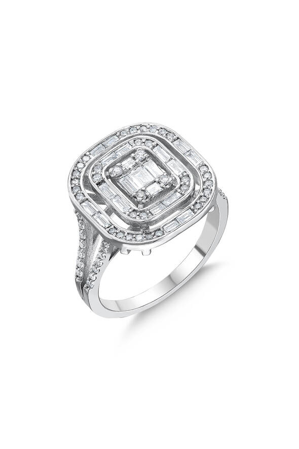 0,70 Karat Pırlanta Baget Yüzük - 2