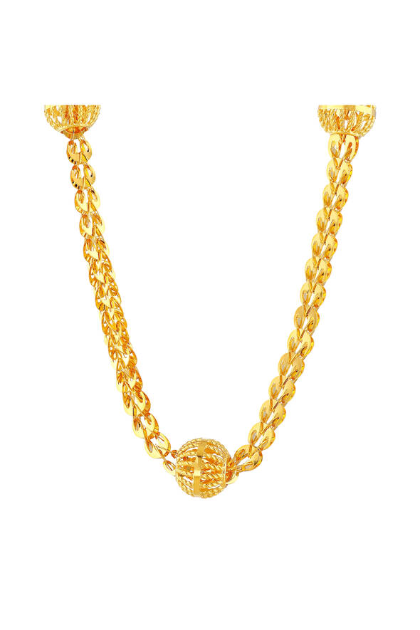 22 Ayar Top Detaylı Altın Kolye - 2