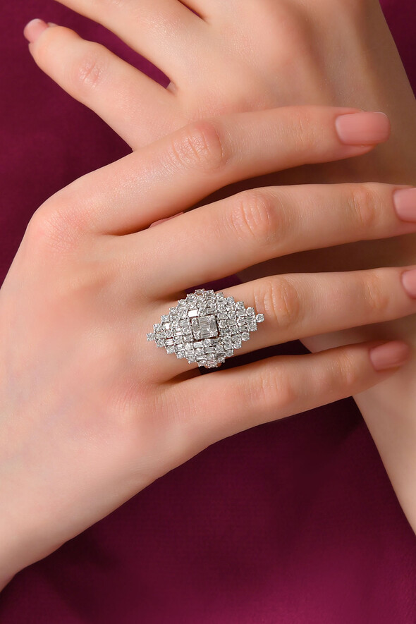 3.17 Karat Pırlanta Tasarım Yüzük - 2