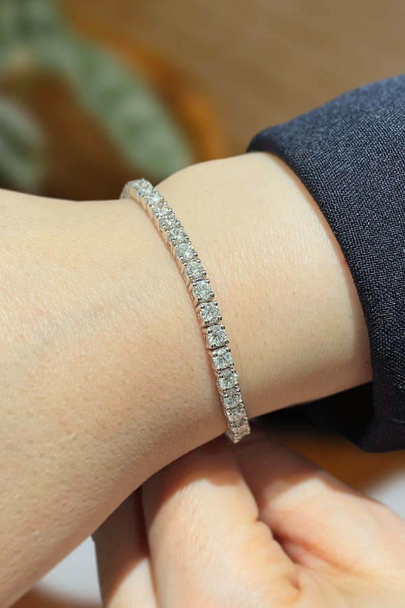 5.47 Karat Pırlanta Suyolu Bileklik - 