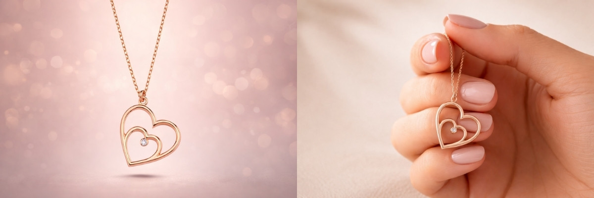 sevgililer günü hediyesi kalpli kolye