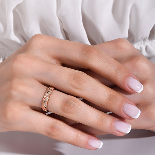 Rose Gold Tasarım Alyans