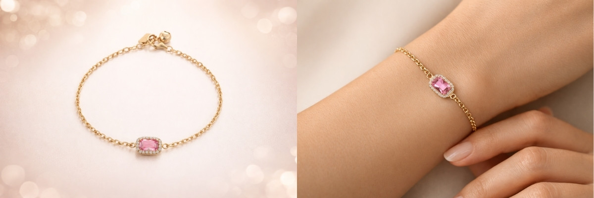 Sevgililer günü hediyesi Altın Bileklik