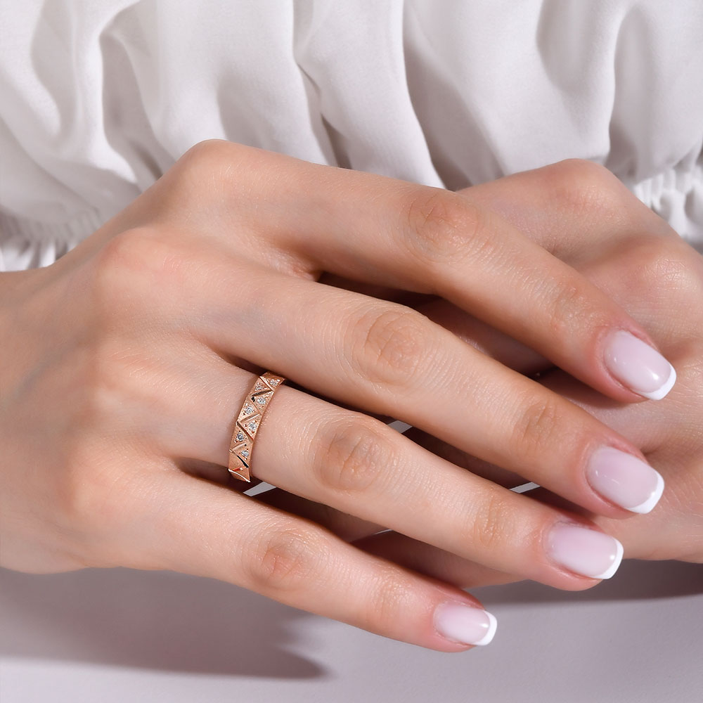 Rose Gold Tasarım Alyans