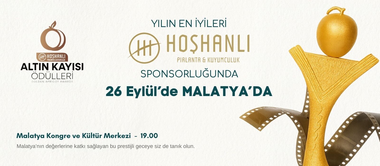 Malatya’da Hoşhanlı Altın Kayısı Ödülleri 26 Eylül’de Sahiplerini Buluyor