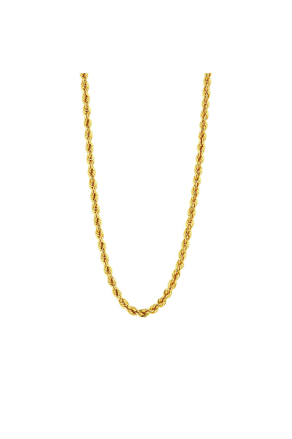 Altın Halat Zincir Kolye - 