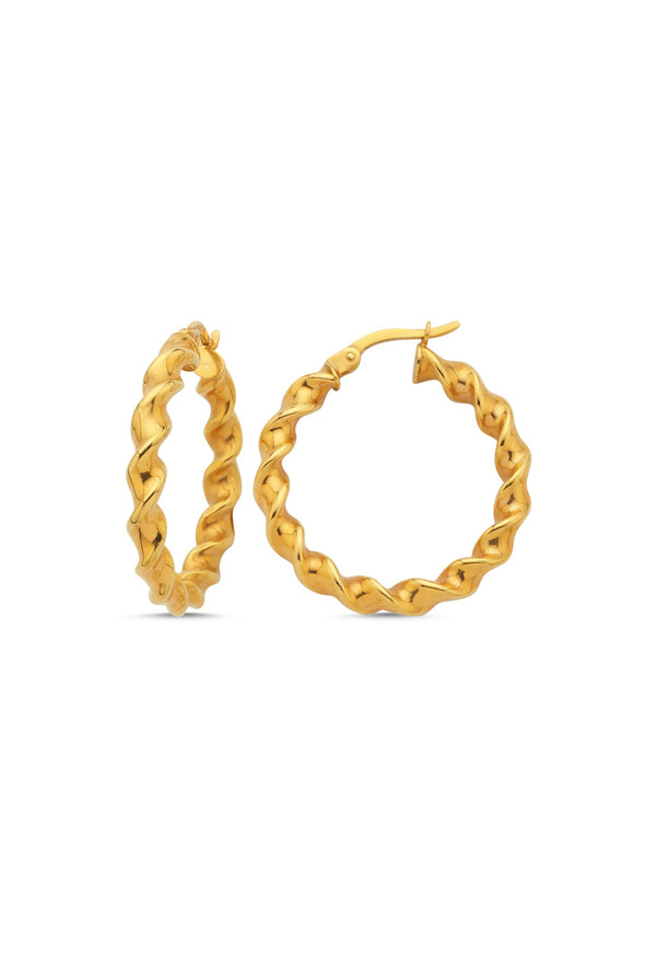 Altın Halka Küpe - 