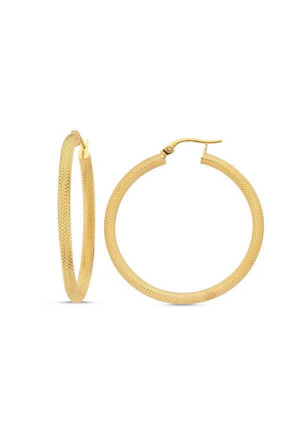 Altın Halka Küpe - 1