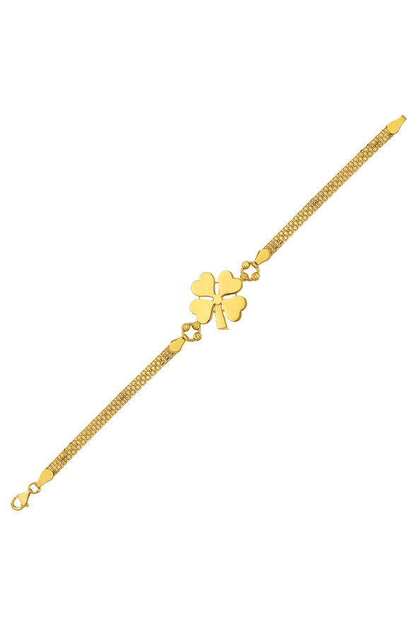 Altın Yonca Bileklik - 