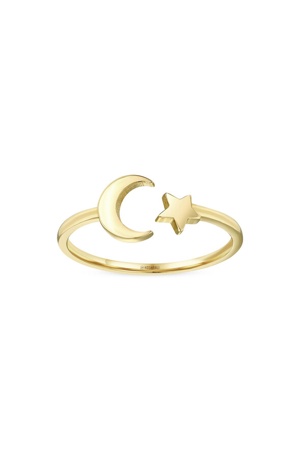Ay Yıldız Altın Yüzük - 