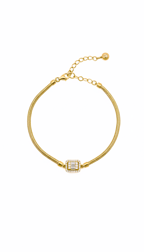 Baget Balıksırtı Model Altın Bileklik - 1