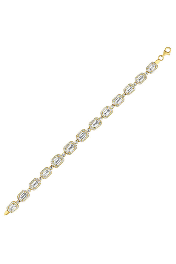 Baget Taşlı Altın Bileklik - 