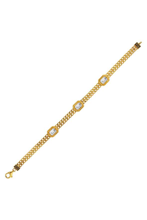 Baget Taşlı Altın Bileklik - 