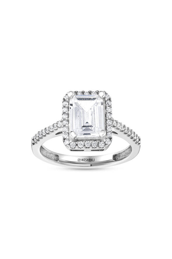 Baget Taşlı Altın Yüzük - 1