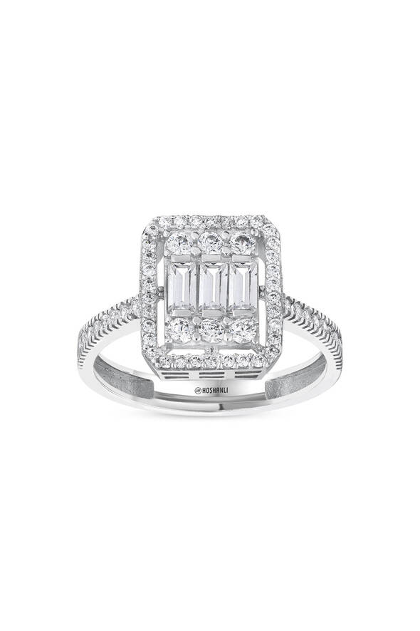 Baget Taşlı Altın Yüzük - 1