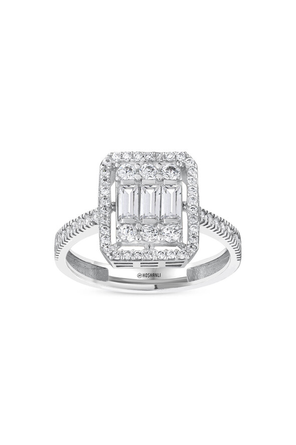 Baget Taşlı Altın Yüzük - 