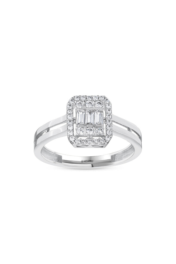 Baget Taşlı Altın Yüzük - 