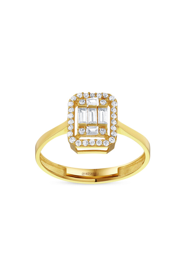 Baget Taşlı Altın Yüzük - 