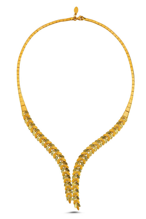 Başak Modeli Altın Üçlü Set - 2