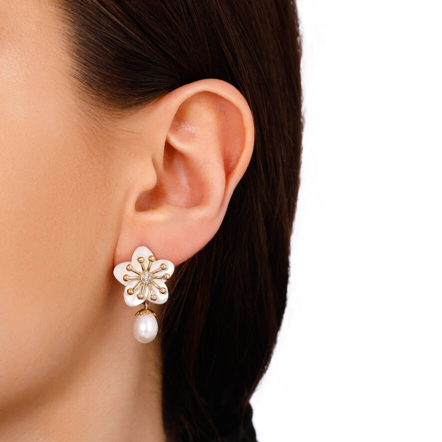 Berra Hoşhanlı İnci Pırlanta Set - 3