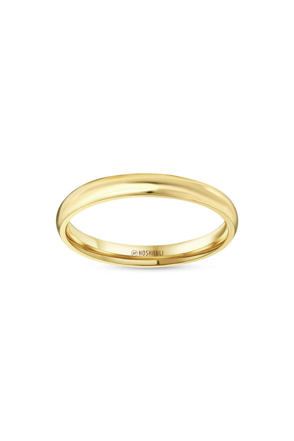 Bombeli İnce Altın Alyans - 1