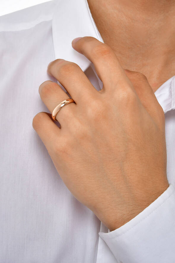 Bombeli Rose Altın Alyans - 2