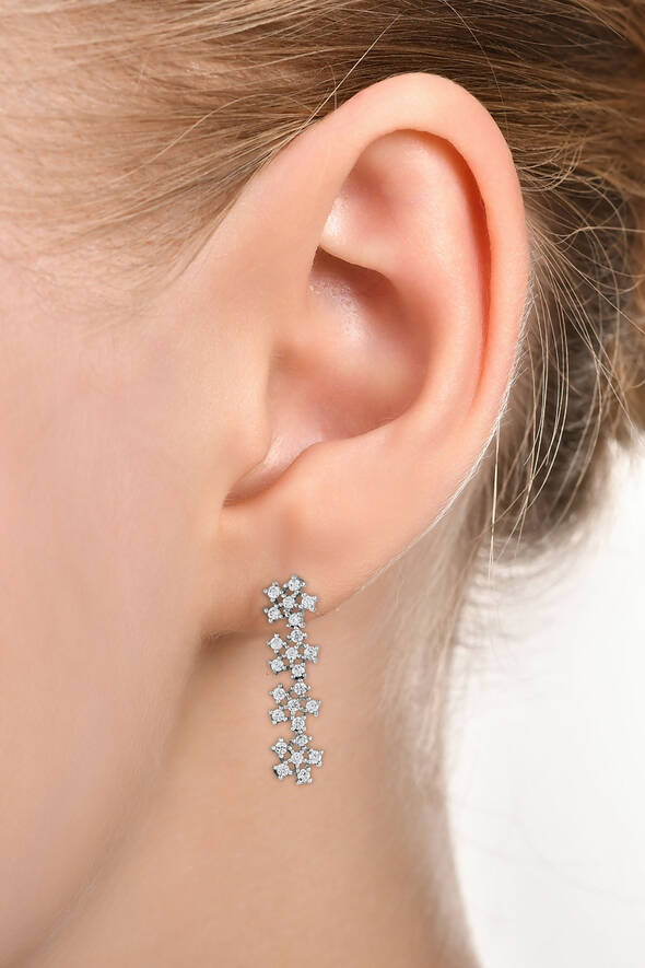 Çiçek Detaylı Altın Set - 3