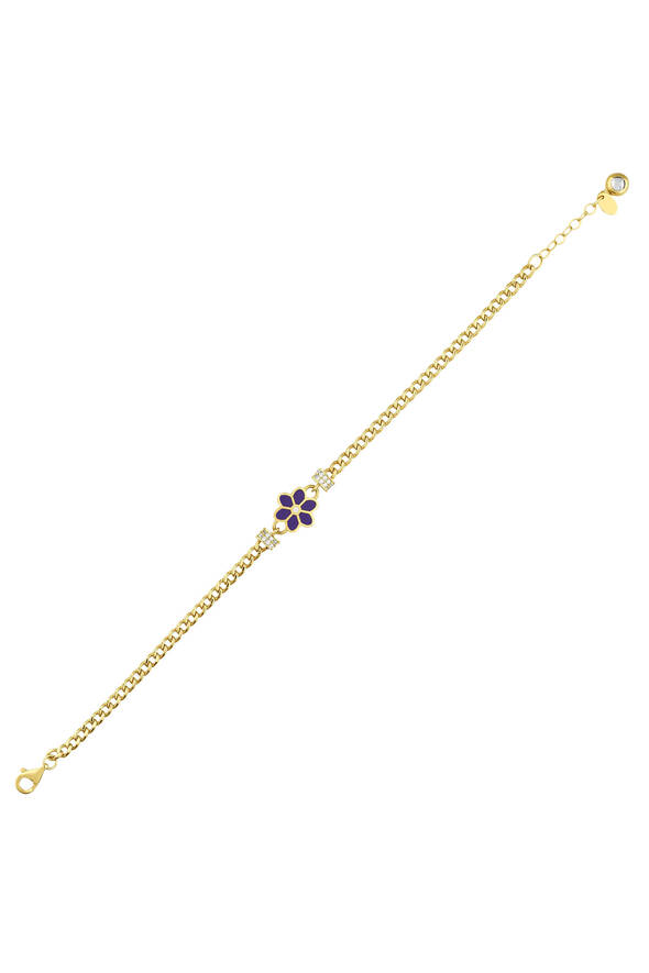 Çiçekli Altın Bileklik - 1