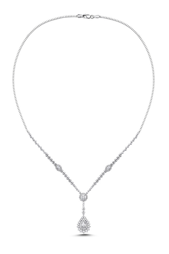 Damla Taşlı Altın Set - 2