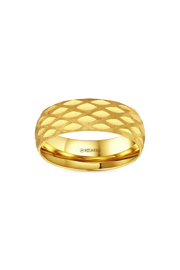 Desenli Altın Alyans - 1